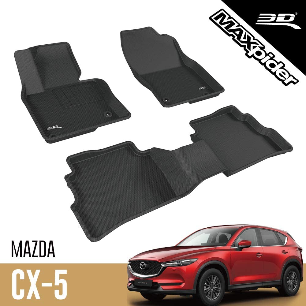 3D MAXpider All-Weather Floor Liner Floor Mats For Mazda CX-5 CX5