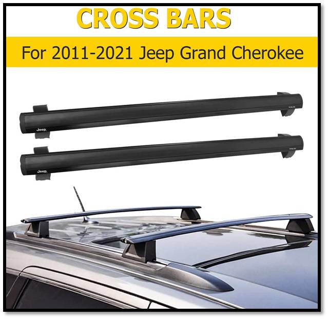 AUXMART Roof Rails Roof Rack Cross Bars For Jeep Grand Cherokee