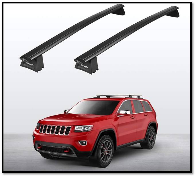 BougeRV Roof Rails Roof Rack Cross Bars For Jeep Grand Cherokee