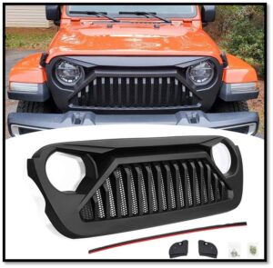 Haitzu Angry Vader Grill For Jeep Wrangler JL JLU Unlimited Rubicon Sahara Sports