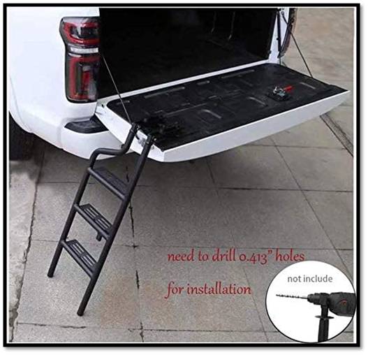 JST Universal Fit Tailgate Ladder For Pickup Truck