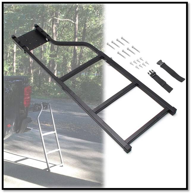 KMFCDAE Universal Fit Tailgate Ladder For Pickup Truck