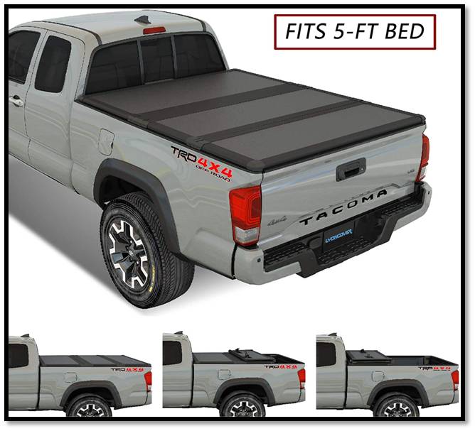 Kikito Professional Hard Tri-Fold Truck Bed Tonneau Cover For Toyota Tacoma