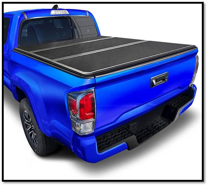 Tyger Auto T5 Alloy Hardtop Tri-fold Truck Bed Tonneau Cover For Toyota Tacoma