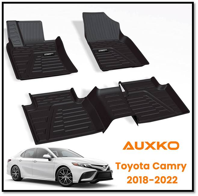 Auxko Custom Fit All Weather Floor Liner Floor Mats For Toyota Camry