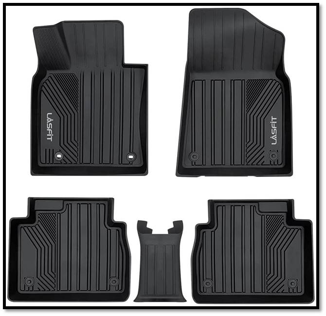 LASFIT All Weather Custom Fit Floor Liner Floor Mats For Toyota Camry