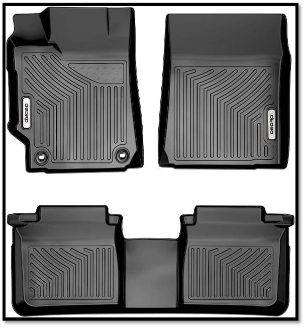 OEDRO All Weather Protection Floor Liner Floor Mats For Toyota Camry