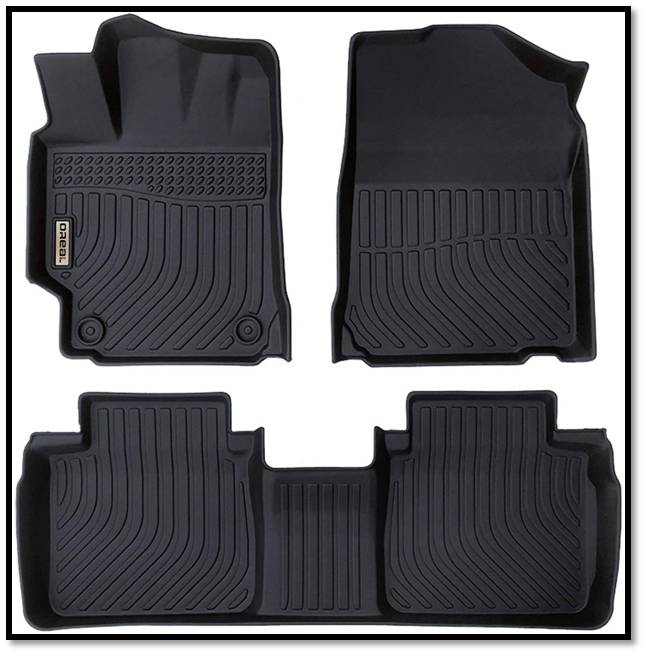 Orealtrend All Weather Custom Fit Floor Liner Floor Mats For Toyota Camry