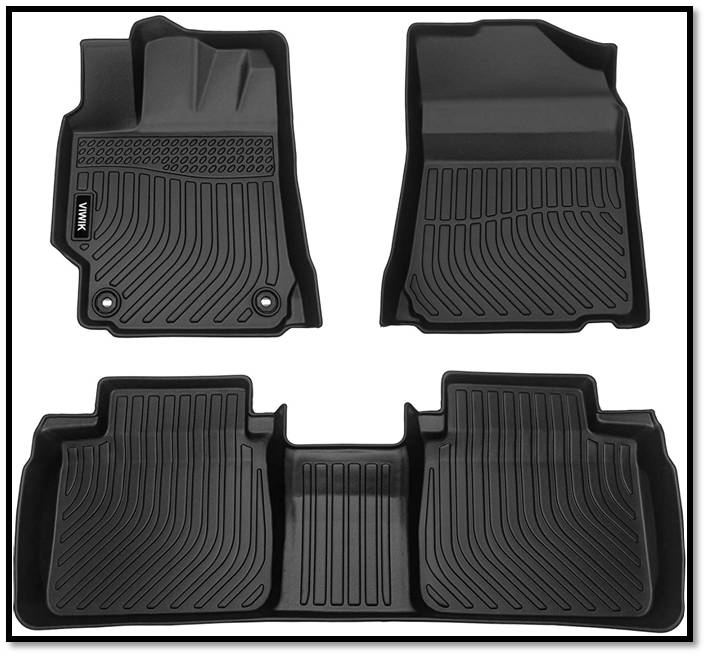 VIWIK All Weather Protection Floor Liner Floor Mats For Toyota Camry