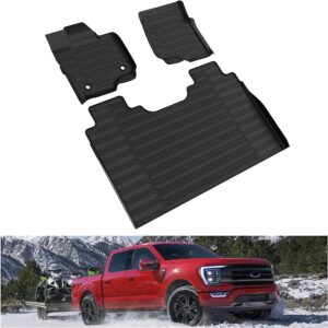 KIWI MASTER All Weather Floor Liner Floor Mats For Ford F150